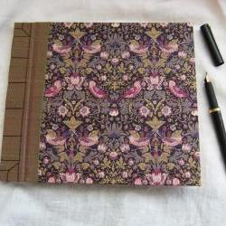 Wedding Guest Book - Liberty Tana Lawn - Strawberry Thief - 8" x 7" - Ready to Ship